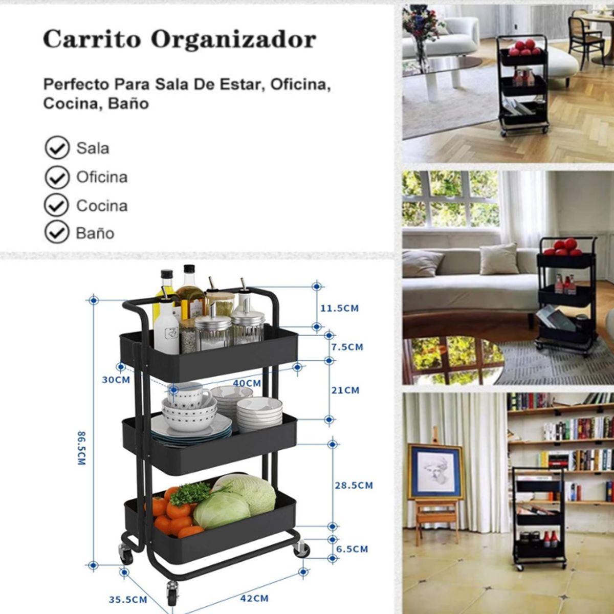 CARRITO ORGANIZADOR, marca GENERICO - Foto Principal