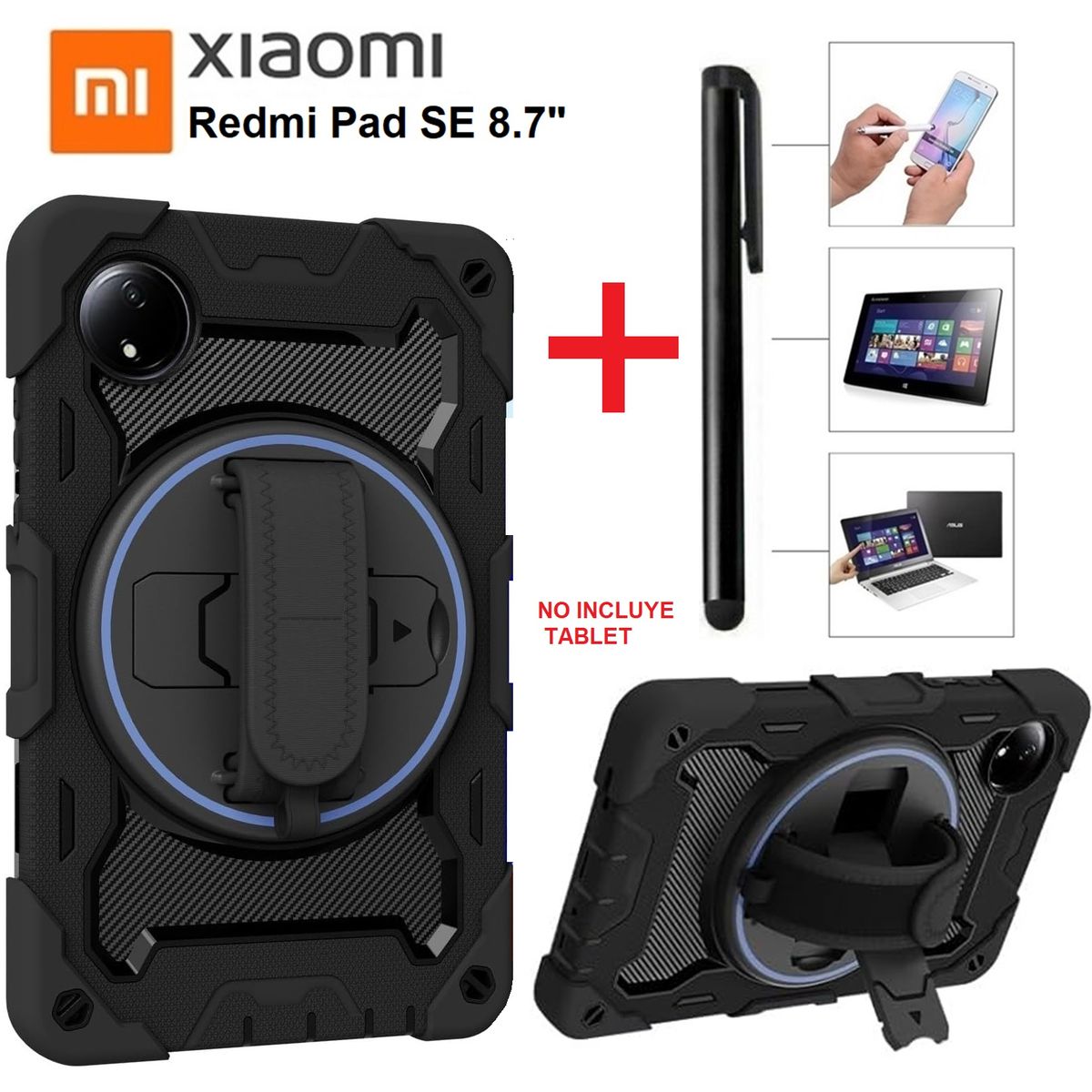 GENERICO - Funda + Lapiz Optico para Xiaomi Redmi Pad SE 8.7" 2024 Case Armor
