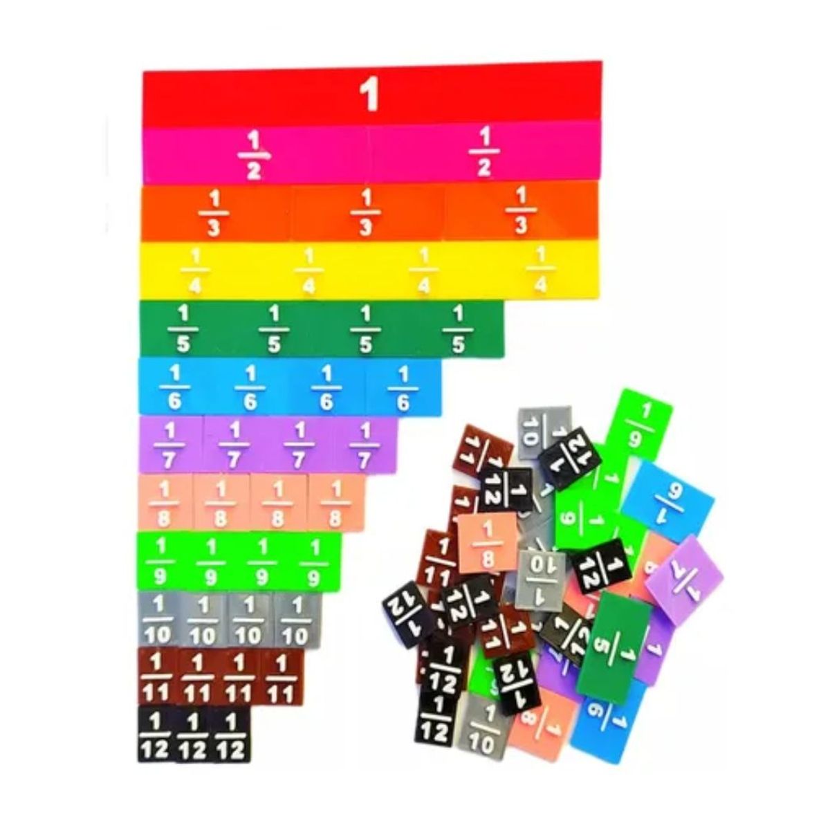 GENERICO - Regleta De Fracciones Didactico