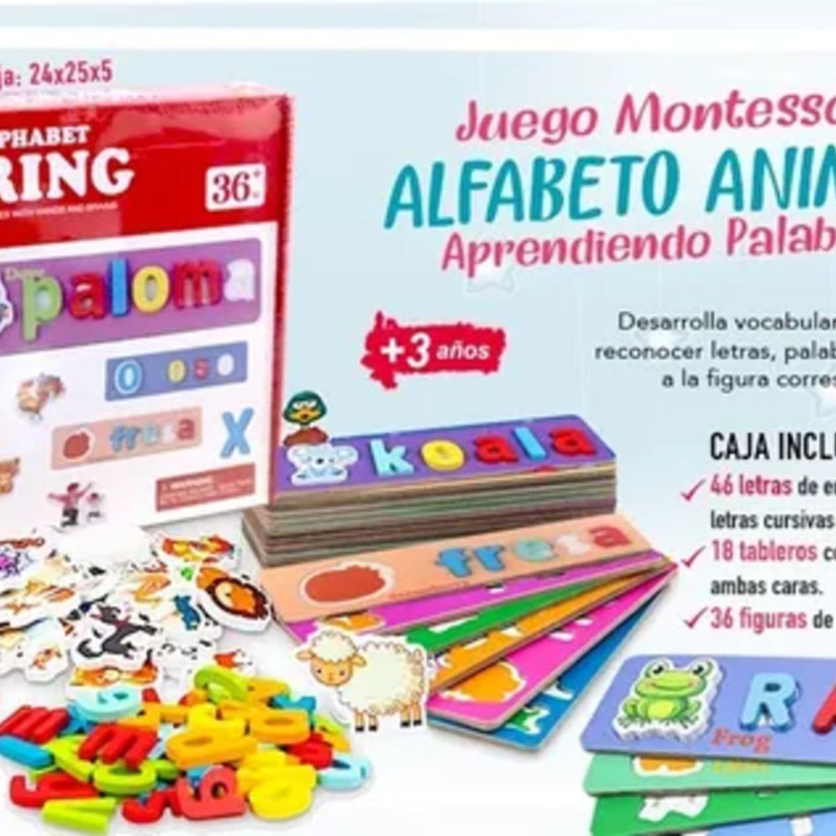 GENERICO - JUEGOS DIDACTICOS - Deletreo montesori