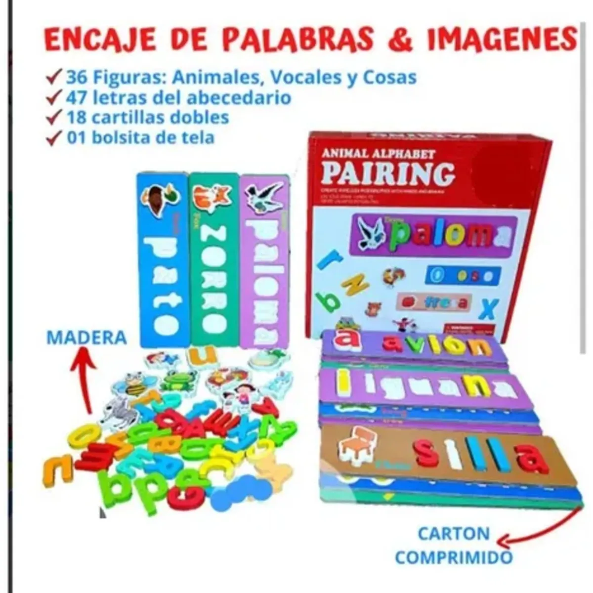 GENERICO - JUEGOS DIDACTICOS - Deletreo montesori