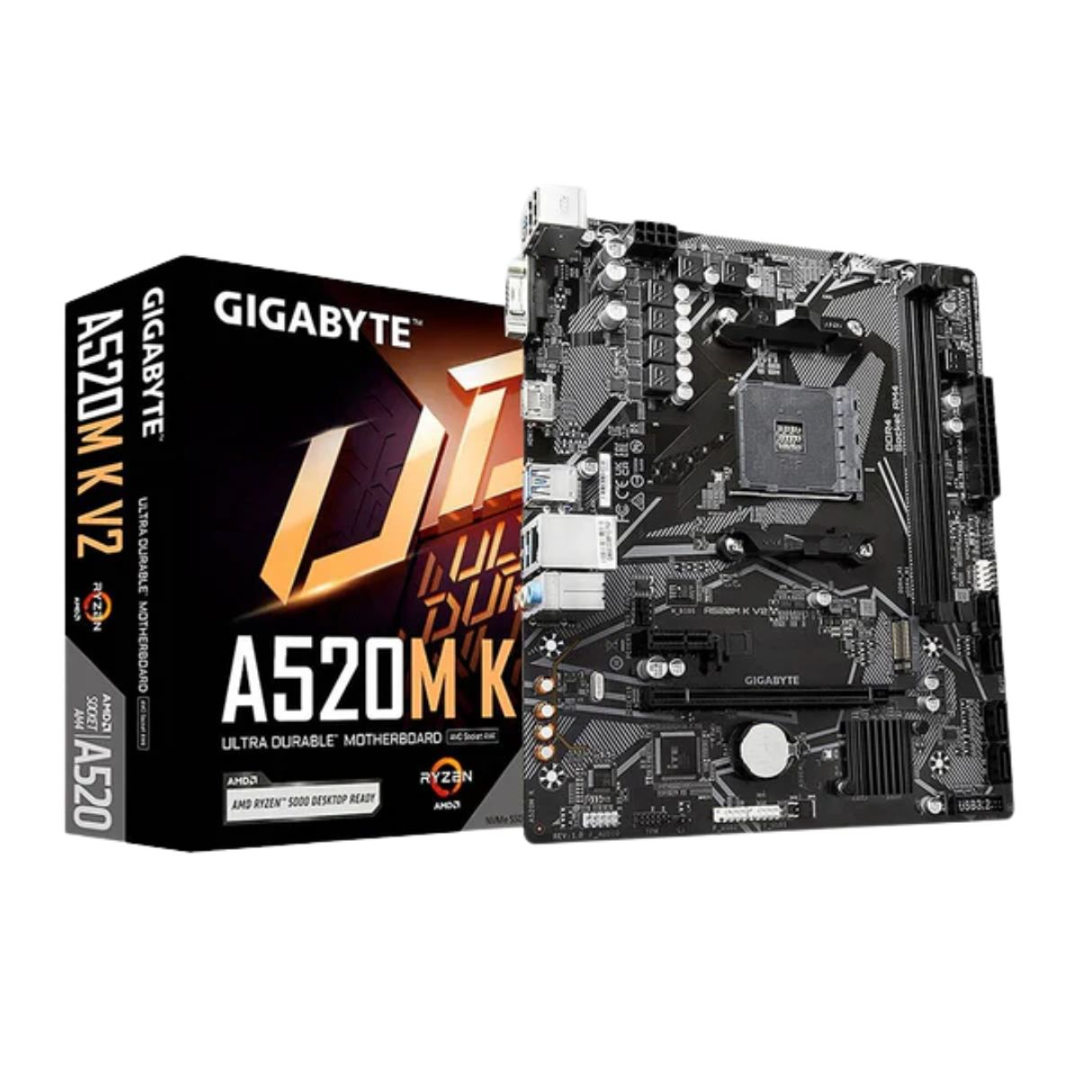 GIGABYTE - PLACA MADRE GIGABYTE A520M K  AMD AM4 DDR4 M2 NVME