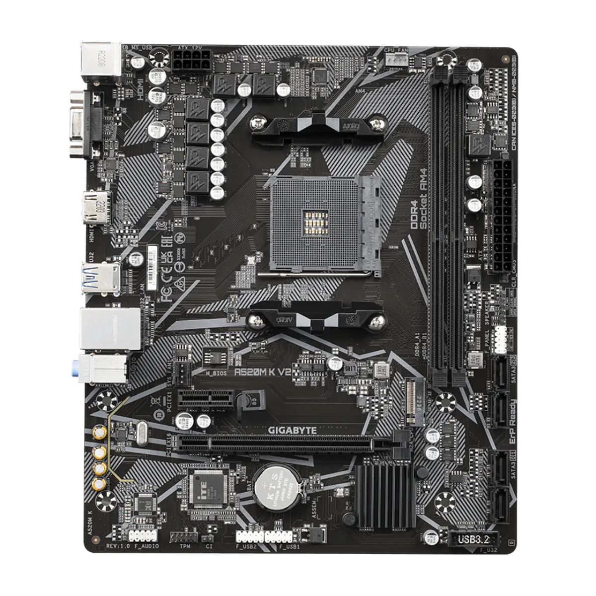 GIGABYTE - PLACA MADRE GIGABYTE A520M K  AMD AM4 DDR4 M2 NVME