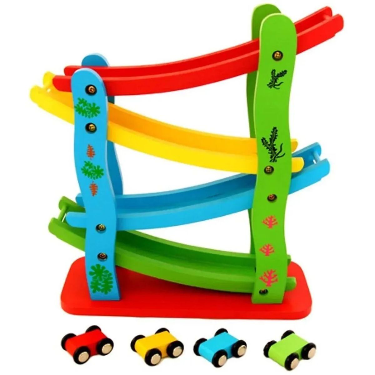 GENERICO - Pista De Carritos En Zigzag Montessori  Diversión que Educa