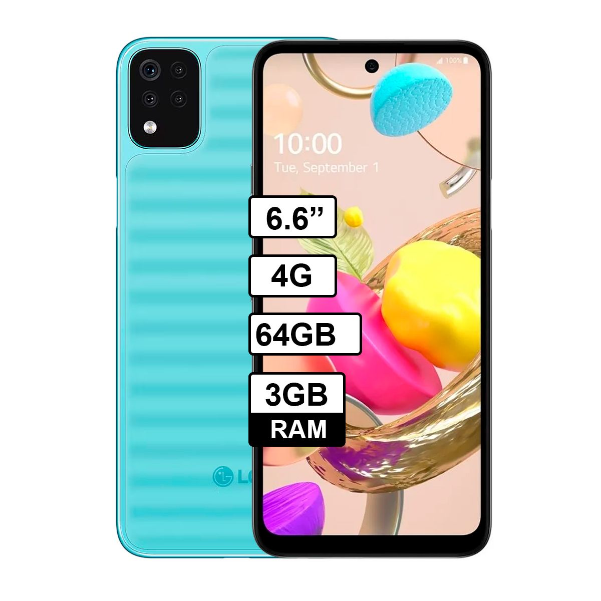 LG - Celular LG K42 64GB - 3GB RAM Color Azul