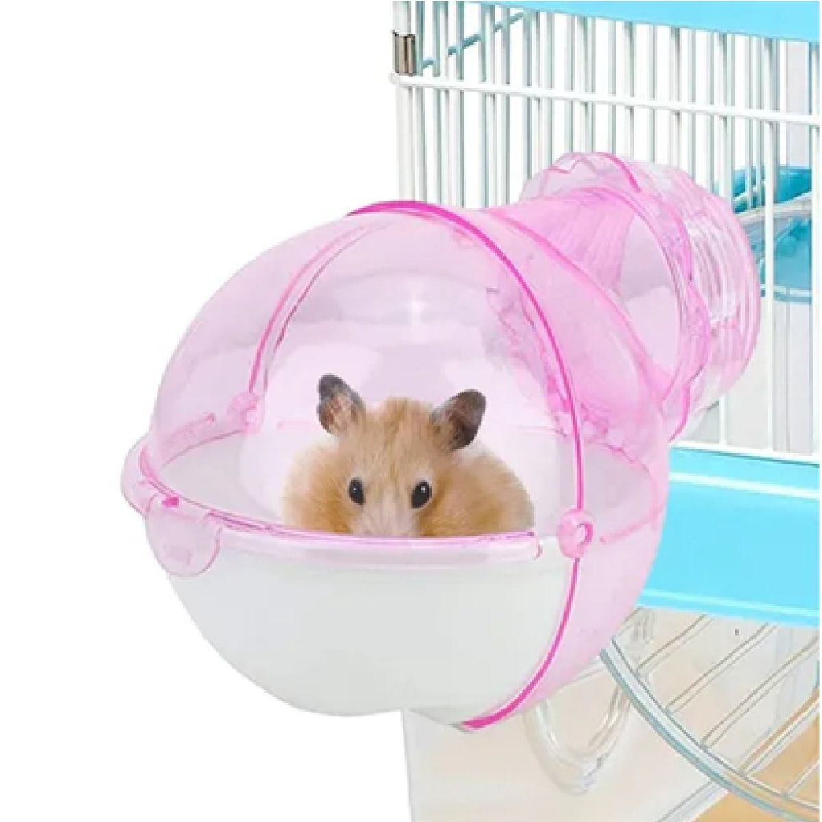 GENERICO - Baño extraíble para jaula de hamsters rosado