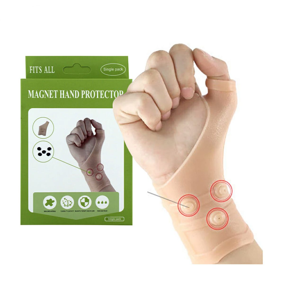 OEM - Muñequera con Imanes Flexibles para Rehabilitación