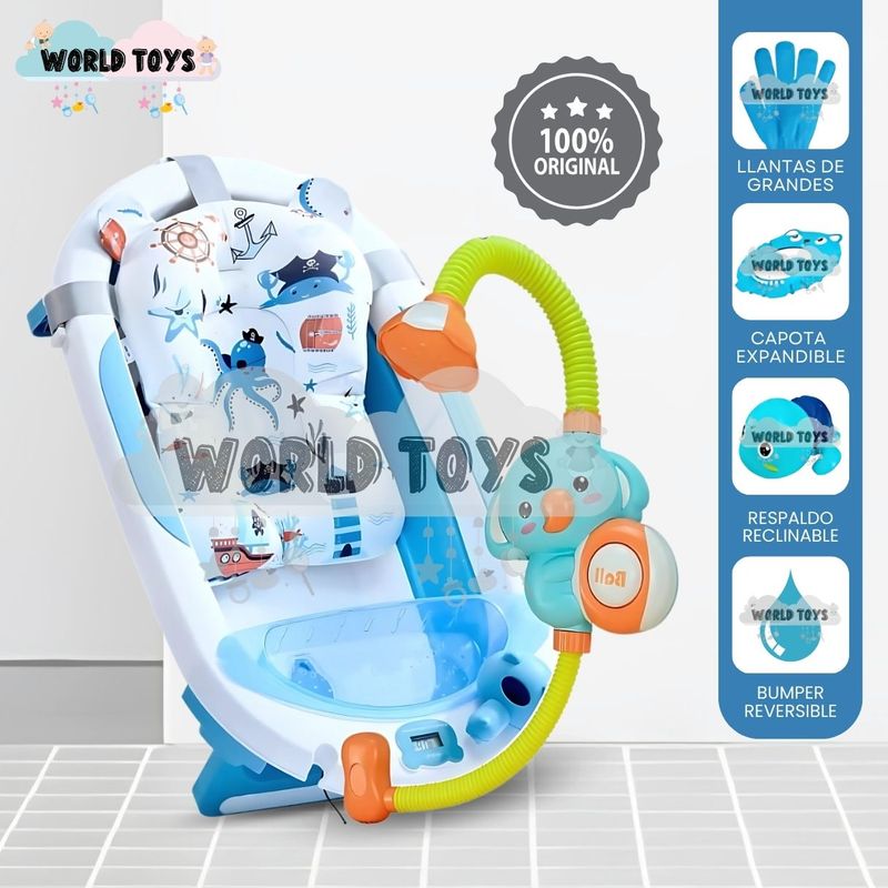 BABY - Bañera Plegable «MEMO» Blue