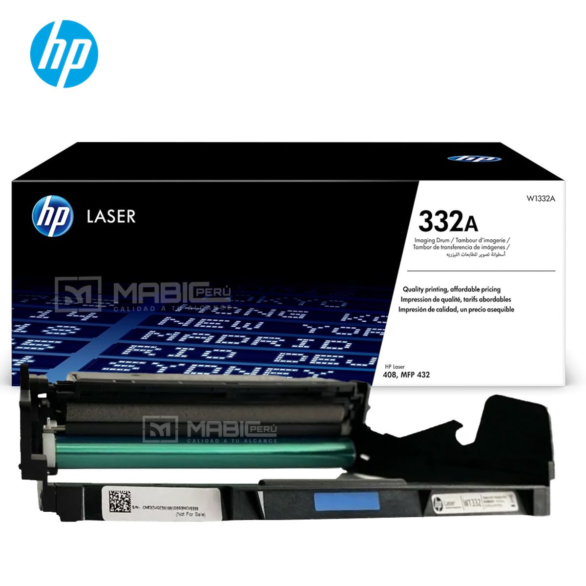 HP - TAMBOR DRUM HP 332A NEGRO W1332A LJ 408DN 432fdn ORIGINAL