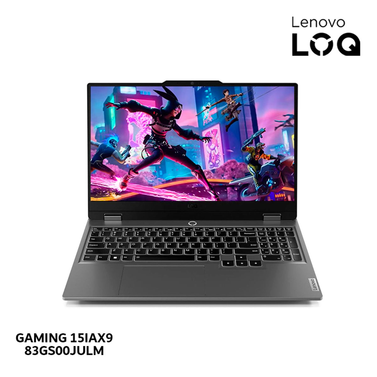 LENOVO - Laptop Lenovo LOQ Core I5-12450HX,15.6" FHD, 12Gb Ram, 512Gb SSD, RTX 3050 6Gb - 83GS00JULM
