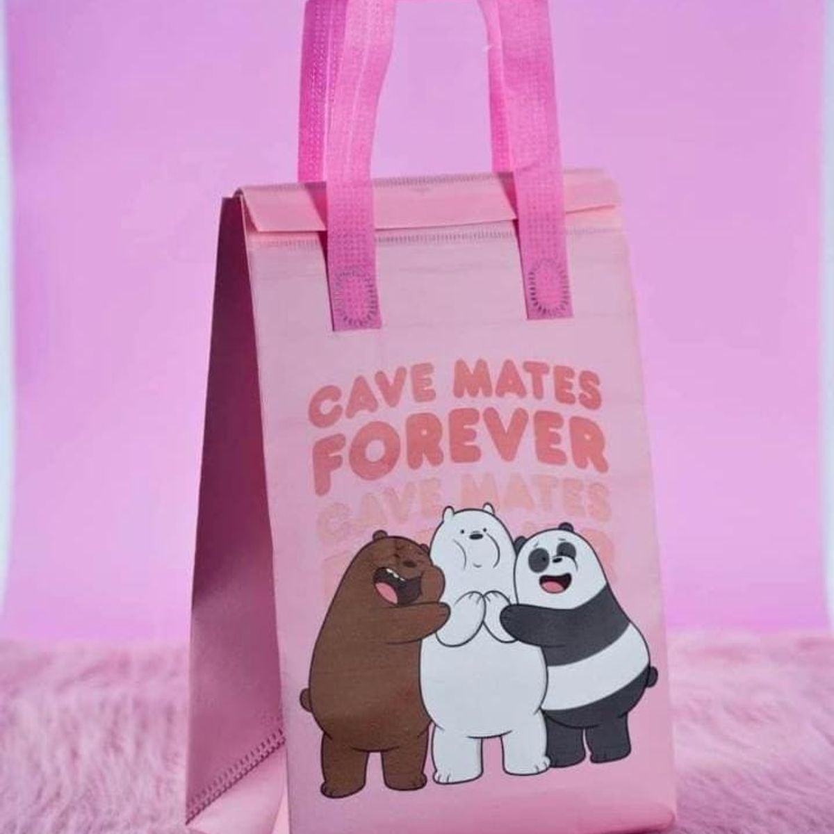 GENERICO - PACK POR 3 LONCHERA TÉRMICA DE DIBUJOS MANTIENE FRÍO Y CALIENTE