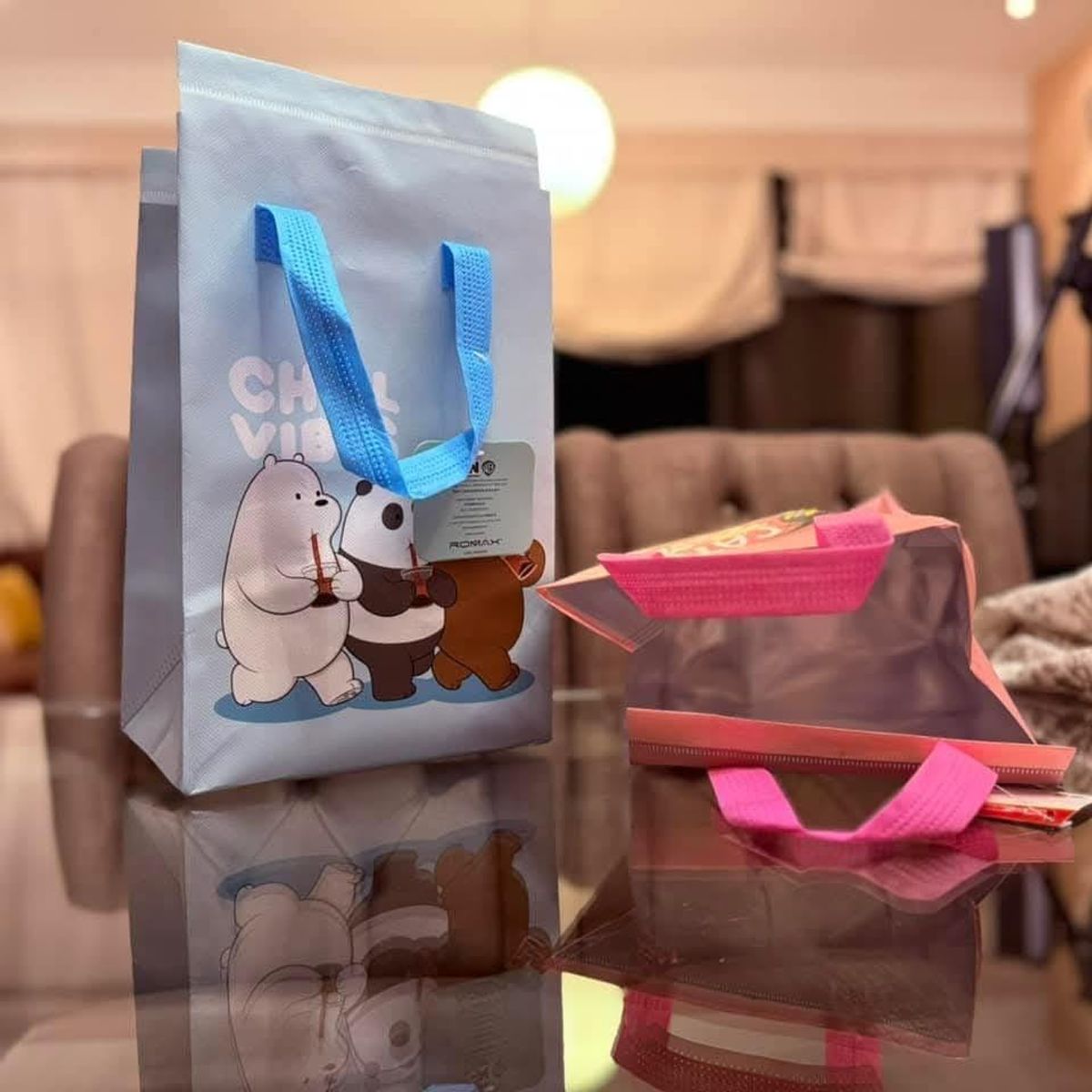 GENERICO - PACK POR 3 LONCHERA TÉRMICA DE DIBUJOS MANTIENE FRÍO Y CALIENTE