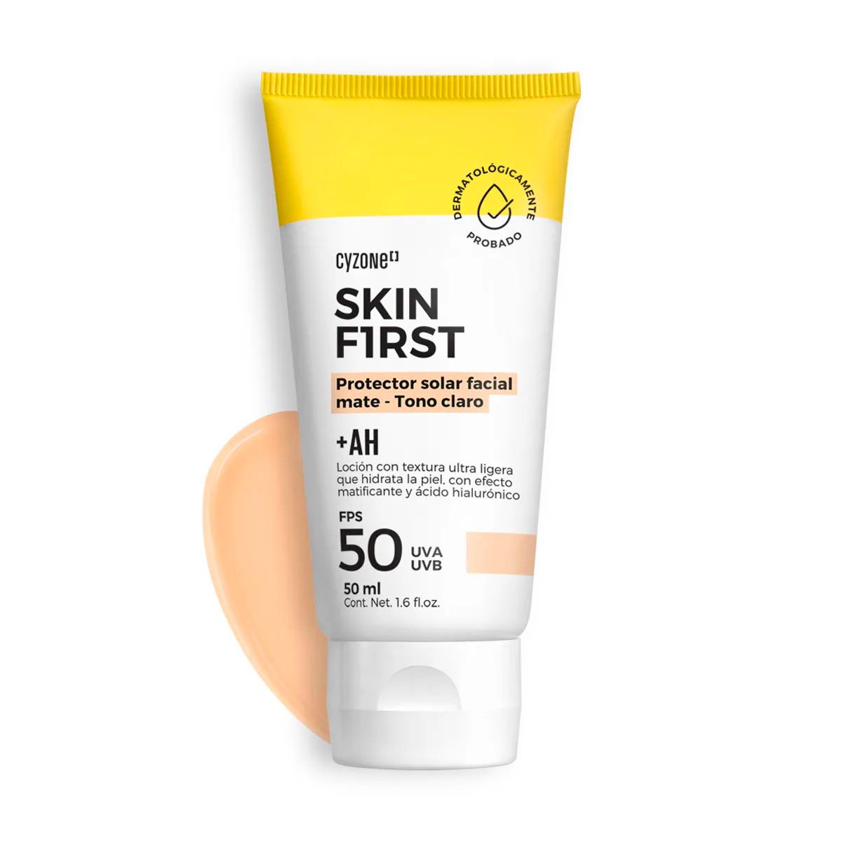 CYZONE - Bloqueador Facial con color CLARO Skin First