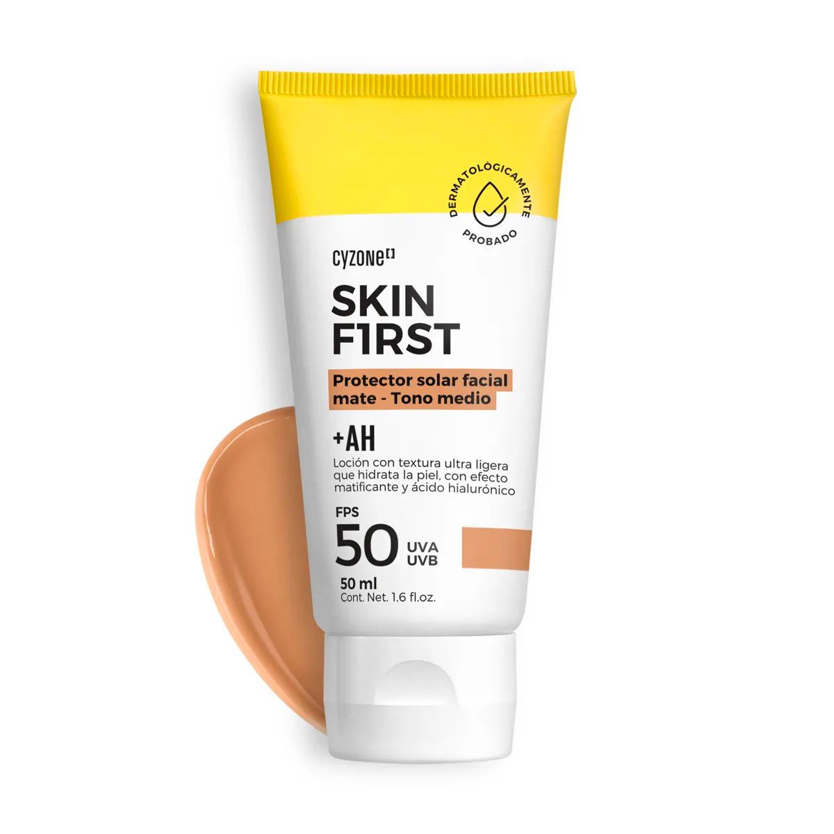 CYZONE - Bloqueador Facial con color MEDIO Skin First