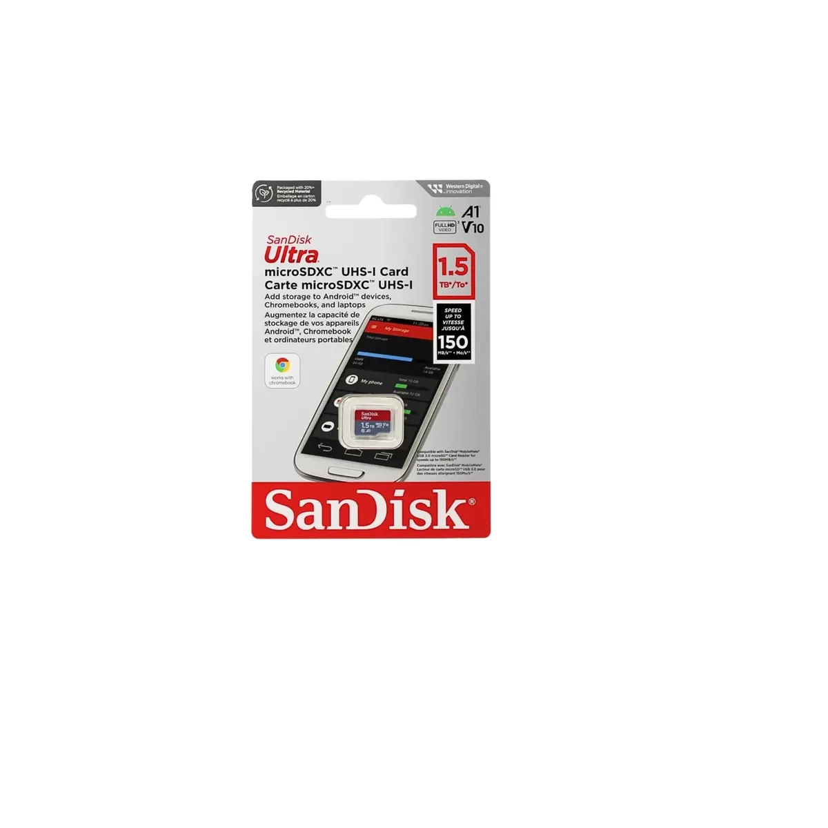 SANDISK - MICRO SD SANDISK 1.5 TB ULTRA UHS-I MICROSDXC MEMORY CARD WITH SD ADAPTER