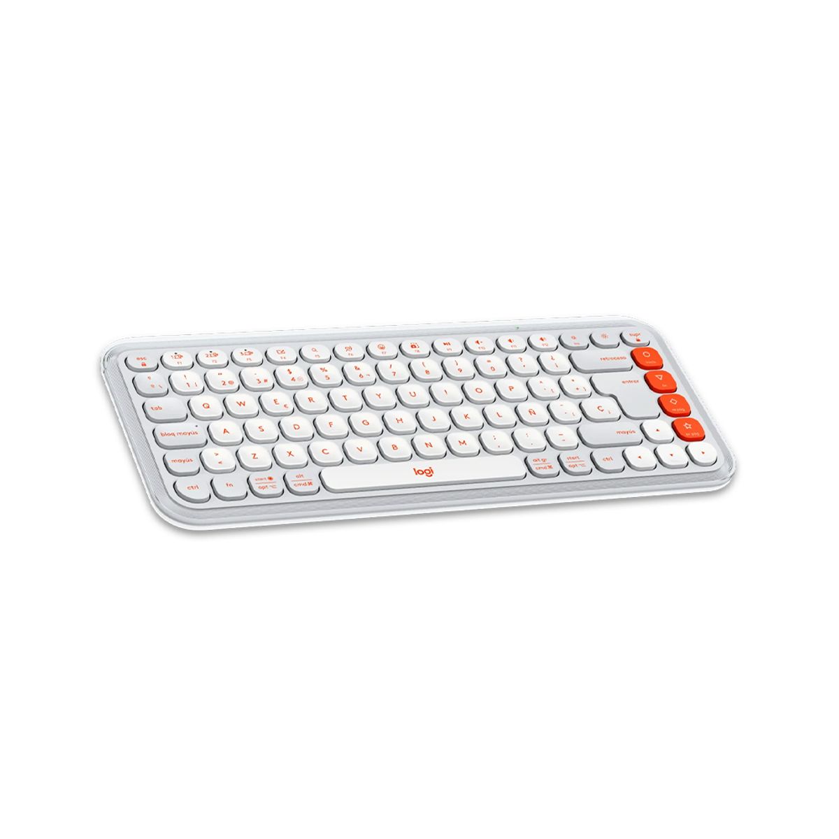 LOGITECH - Teclado y Mouse logitech Pop Icon Combo Bluetooth Wireless Blanco