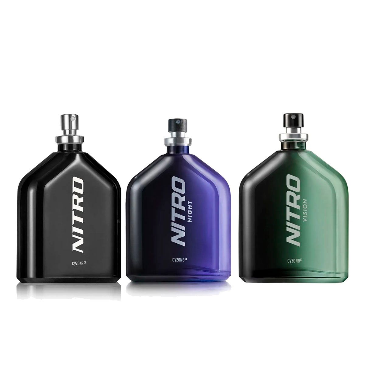 CYZONE - KIT x3 Nitro Clasic Air y Night Perfume de Hombre