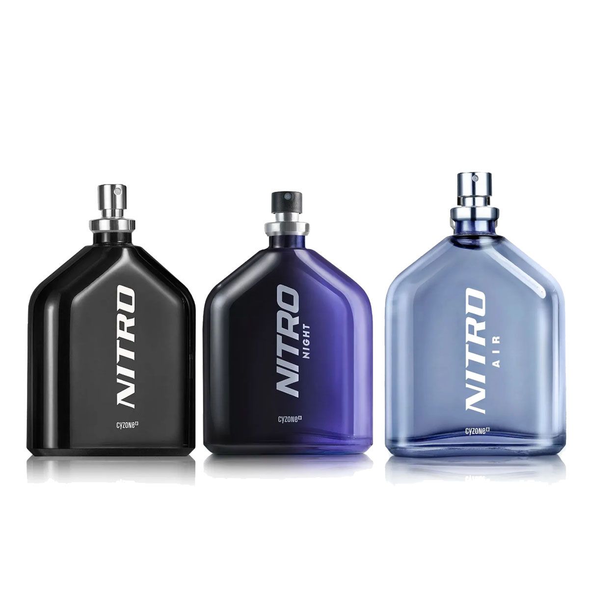 CYZONE - KIT x3 Nitro Clasic Air y Night Perfume de Hombre