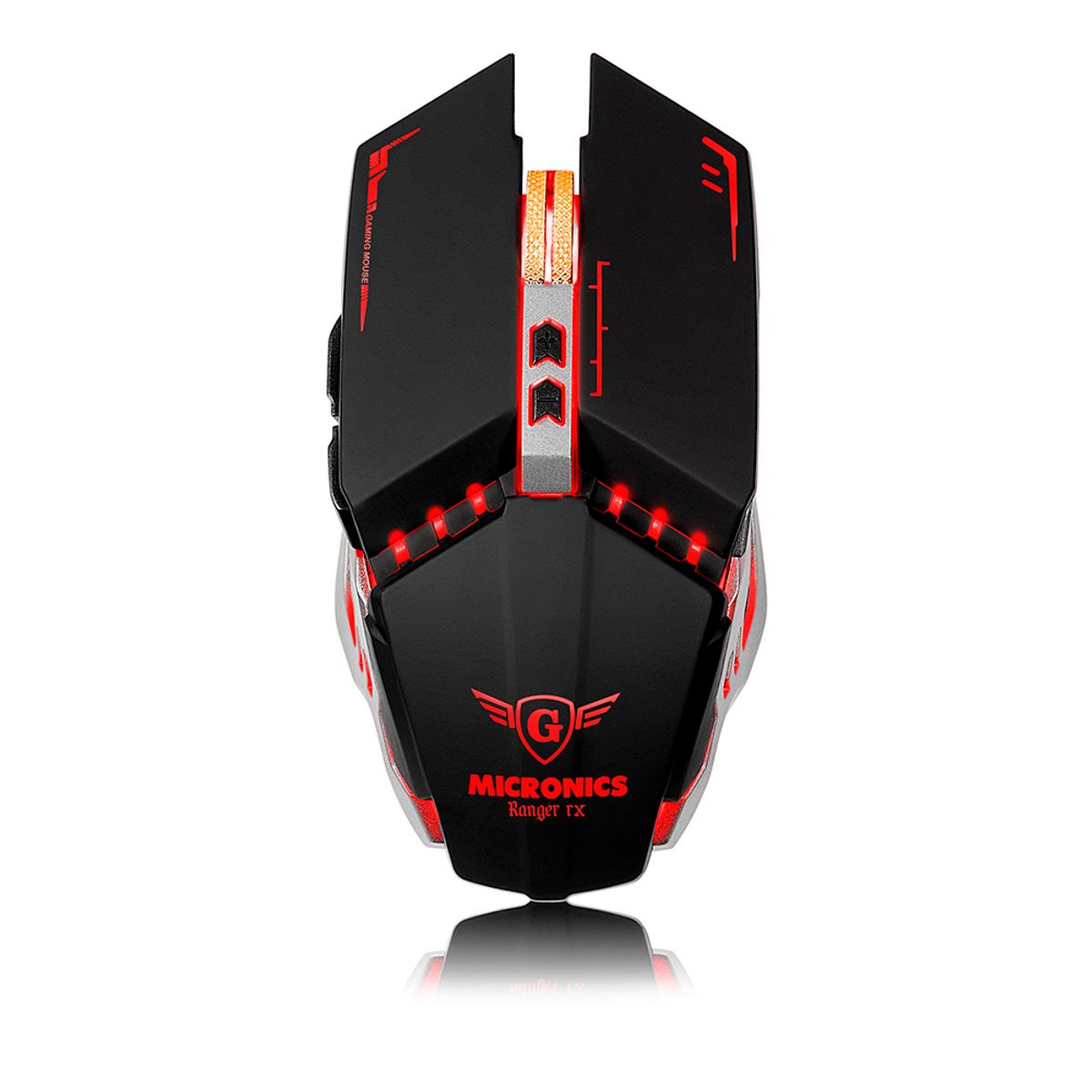MICRONICS - Mouse GAMER Inalambrico Recargable LED 7 Botones - RANGER