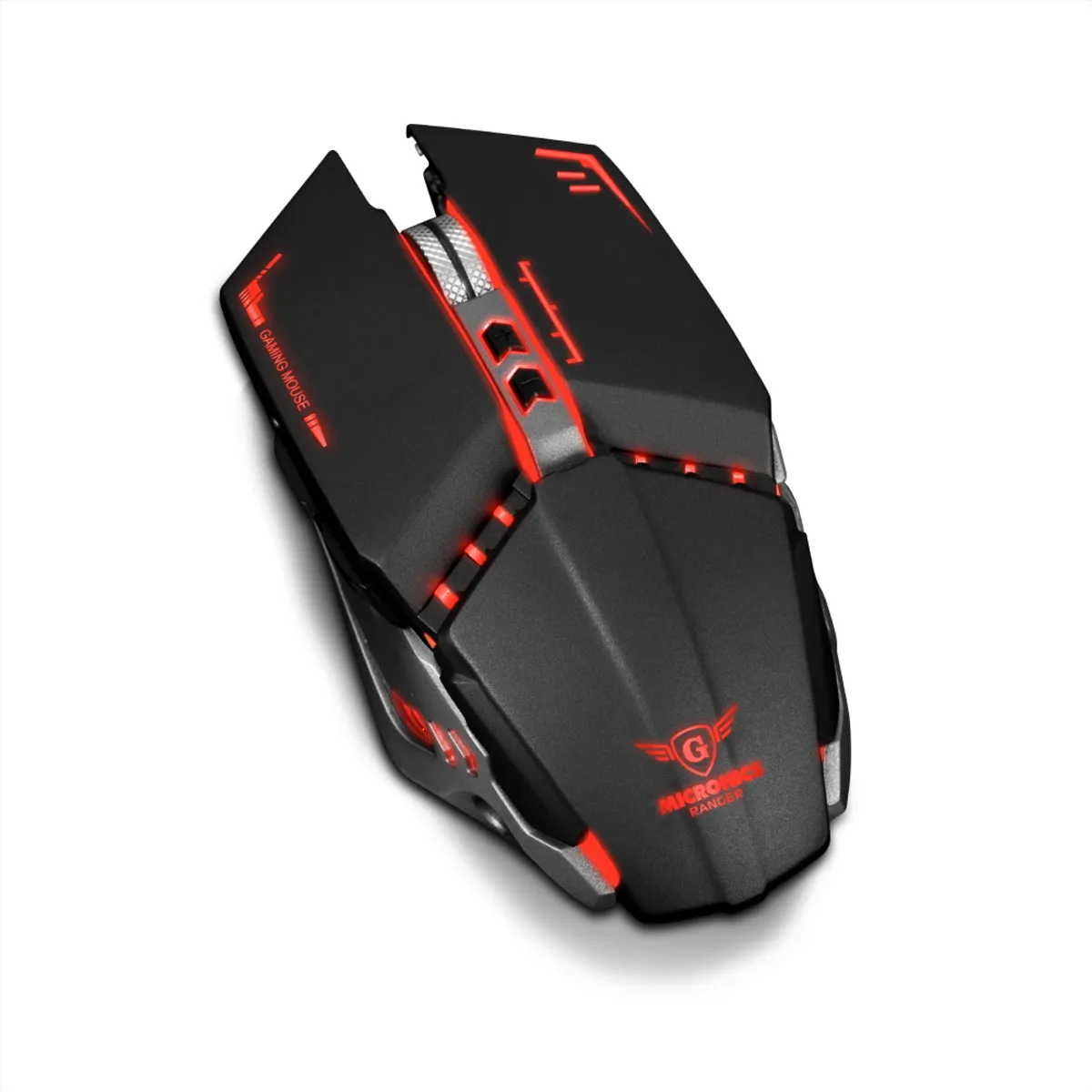 MICRONICS - Mouse GAMER Inalambrico Recargable LED 7 Botones - RANGER