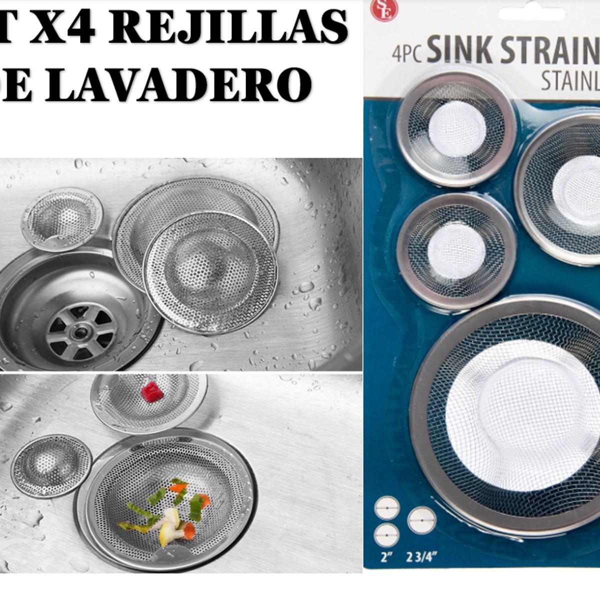 GENERICO - Rejillas para lavadero x4