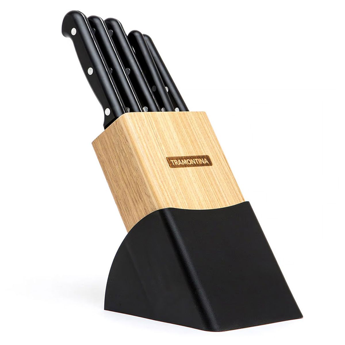 TRAMONTINA - Juego de Cuchillos Tramontina Ultracorte Acero Inoxidable 6 Piezas