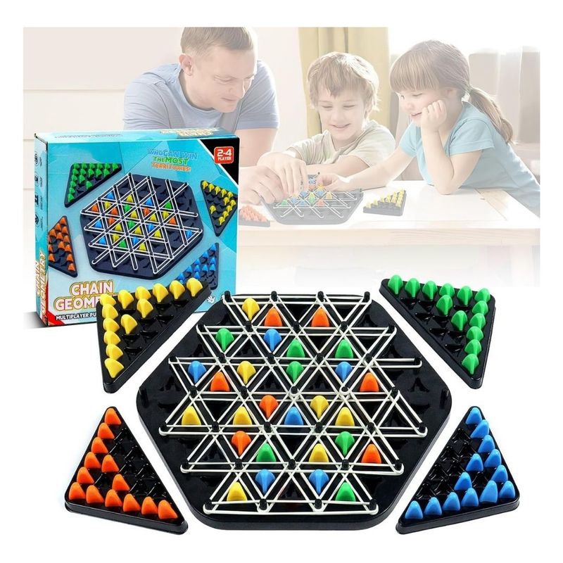 GENERICO - Juego de Mesa de Ajedrez Triangular de Cadena