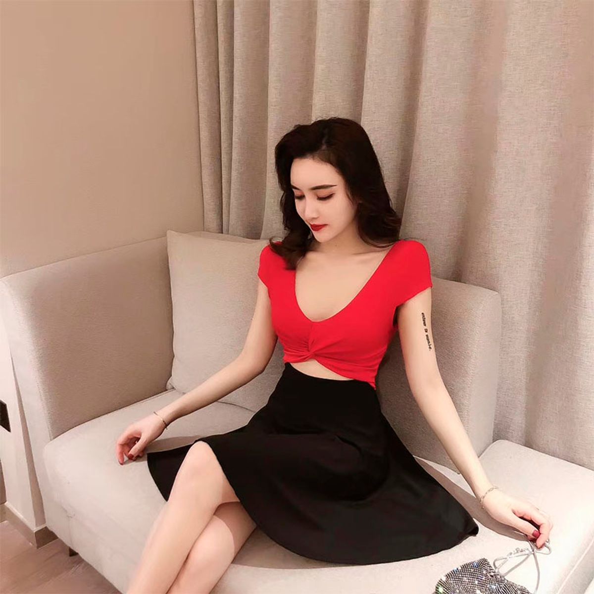 GENERICO - Ev-35 Vestido Para Dama Ginebra Lewis Color Rojo