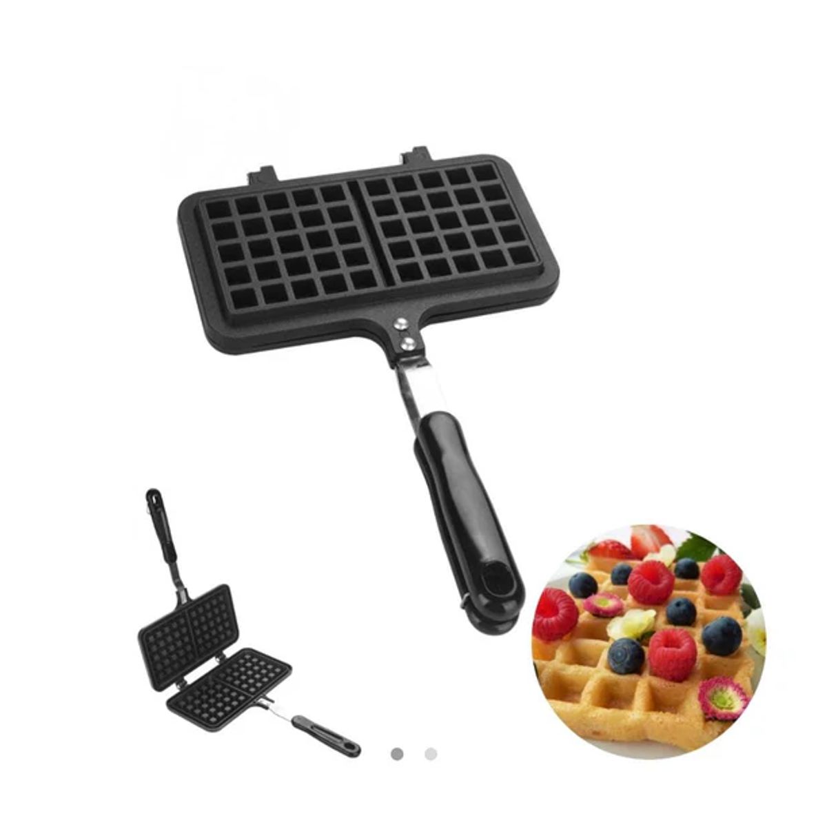 GENERICO - WAFLERA SARTEN DOBLE ANTIADHERENTE