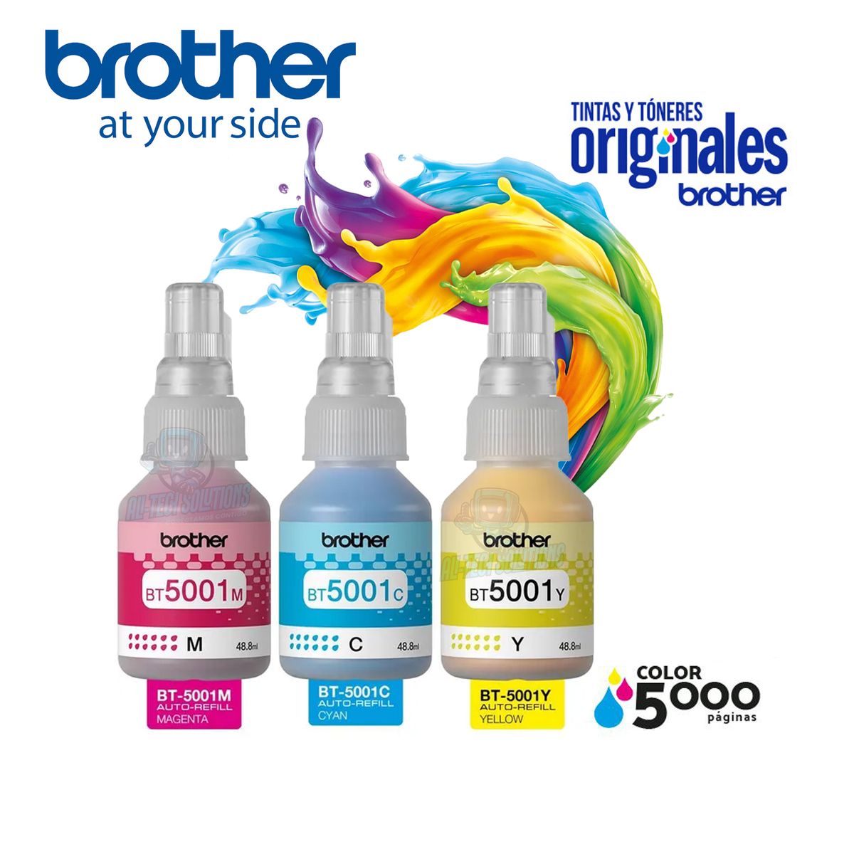 BROTHER - TINTA ORIGINAL BROTHER BT5001 3PK