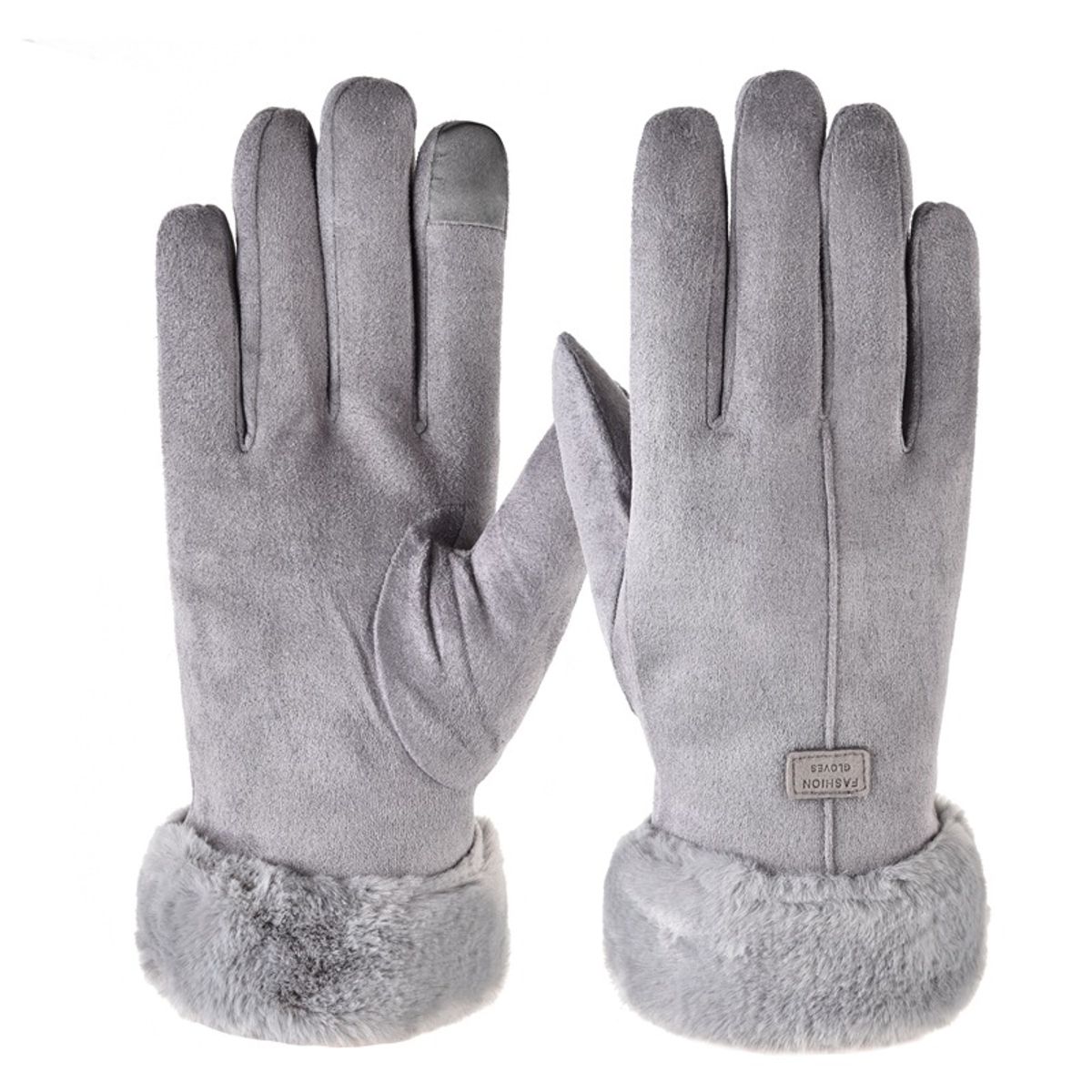 BLWOENS - Guantes de abrigo de invierno para mujeres - Gris