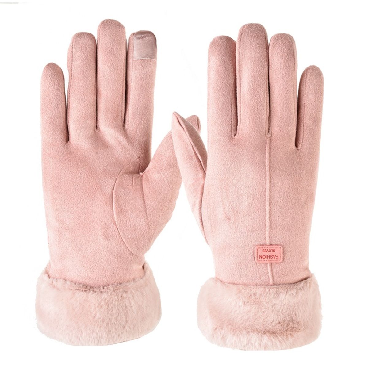 BLWOENS - Guantes de abrigo de invierno para mujeres - Rosa