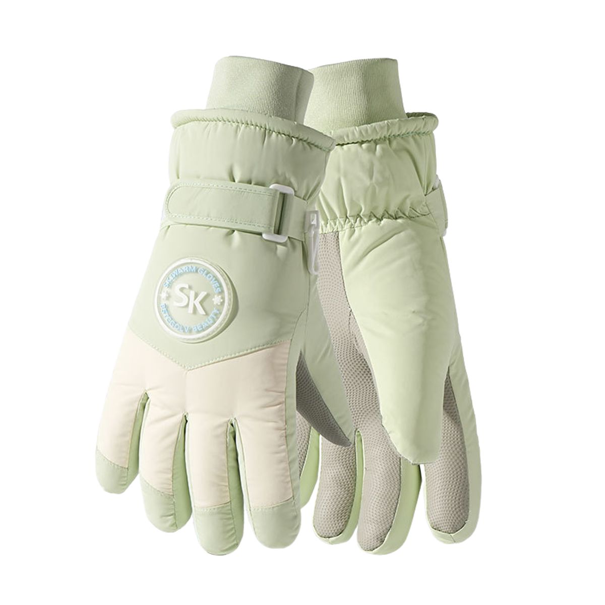 BLWOENS - Guantes de abrigo de invierno para mujeres - Verde