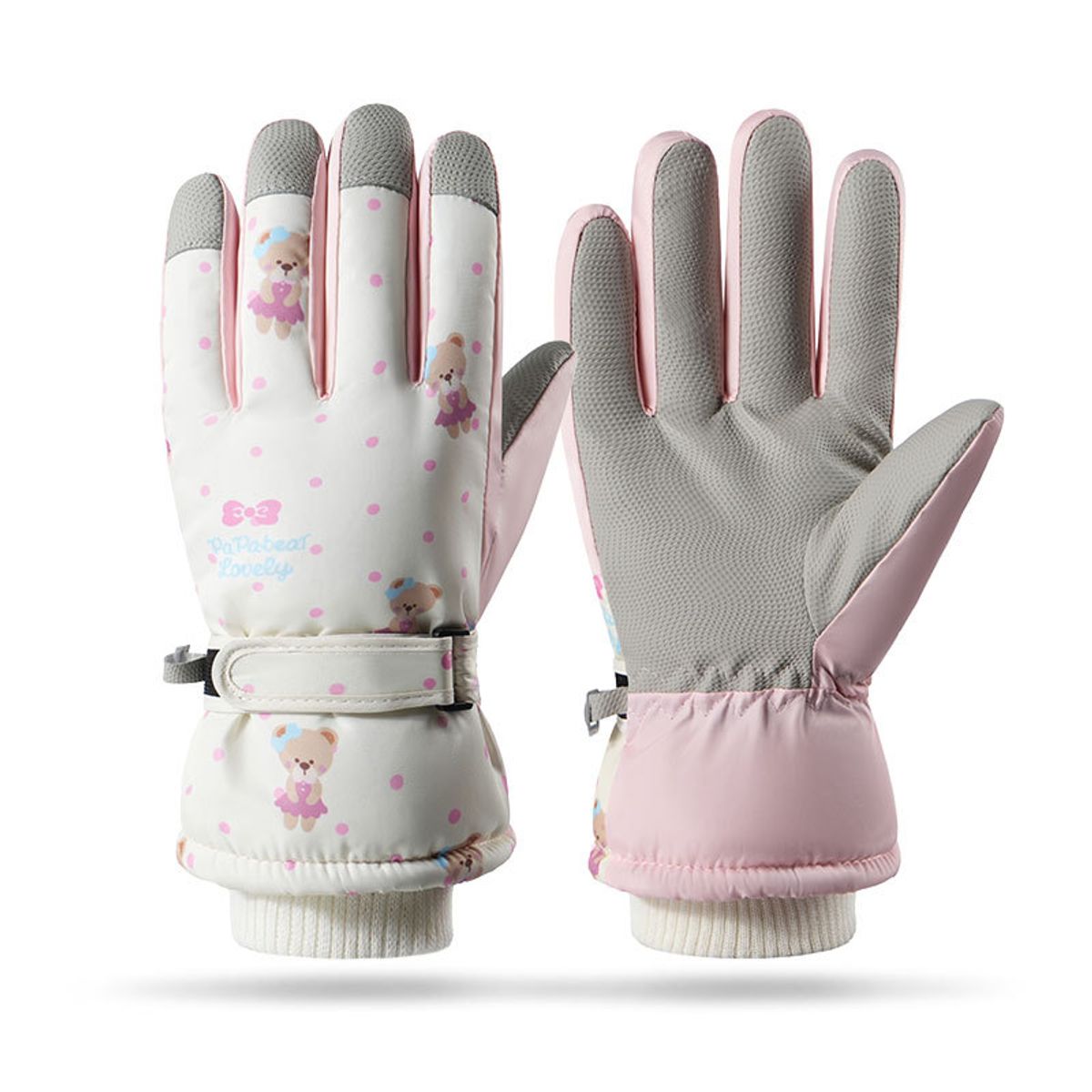 BLWOENS - Guantes de abrigo de invierno para mujeres - Rosa