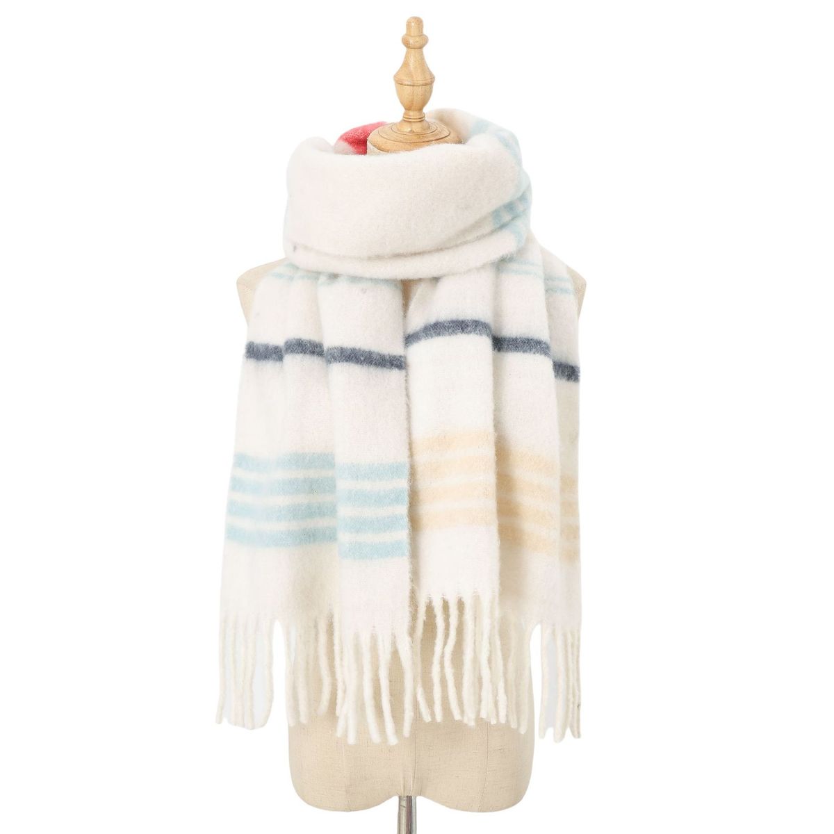 BLWOENS - Bufanda de mujer de invierno - Blanco