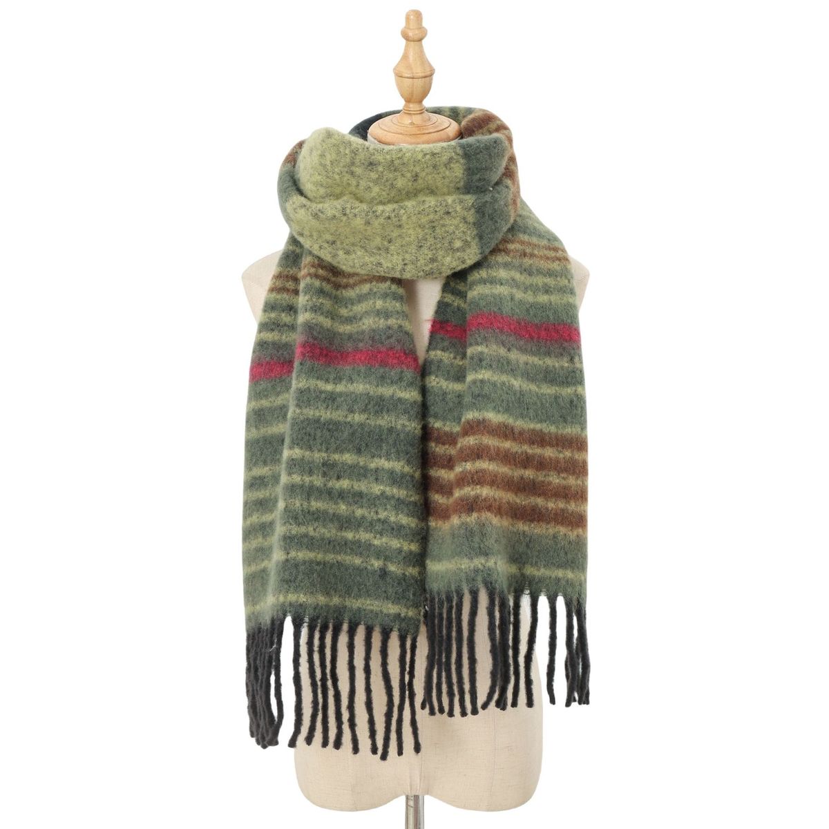 BLWOENS - Bufanda de mujer de invierno - Verde