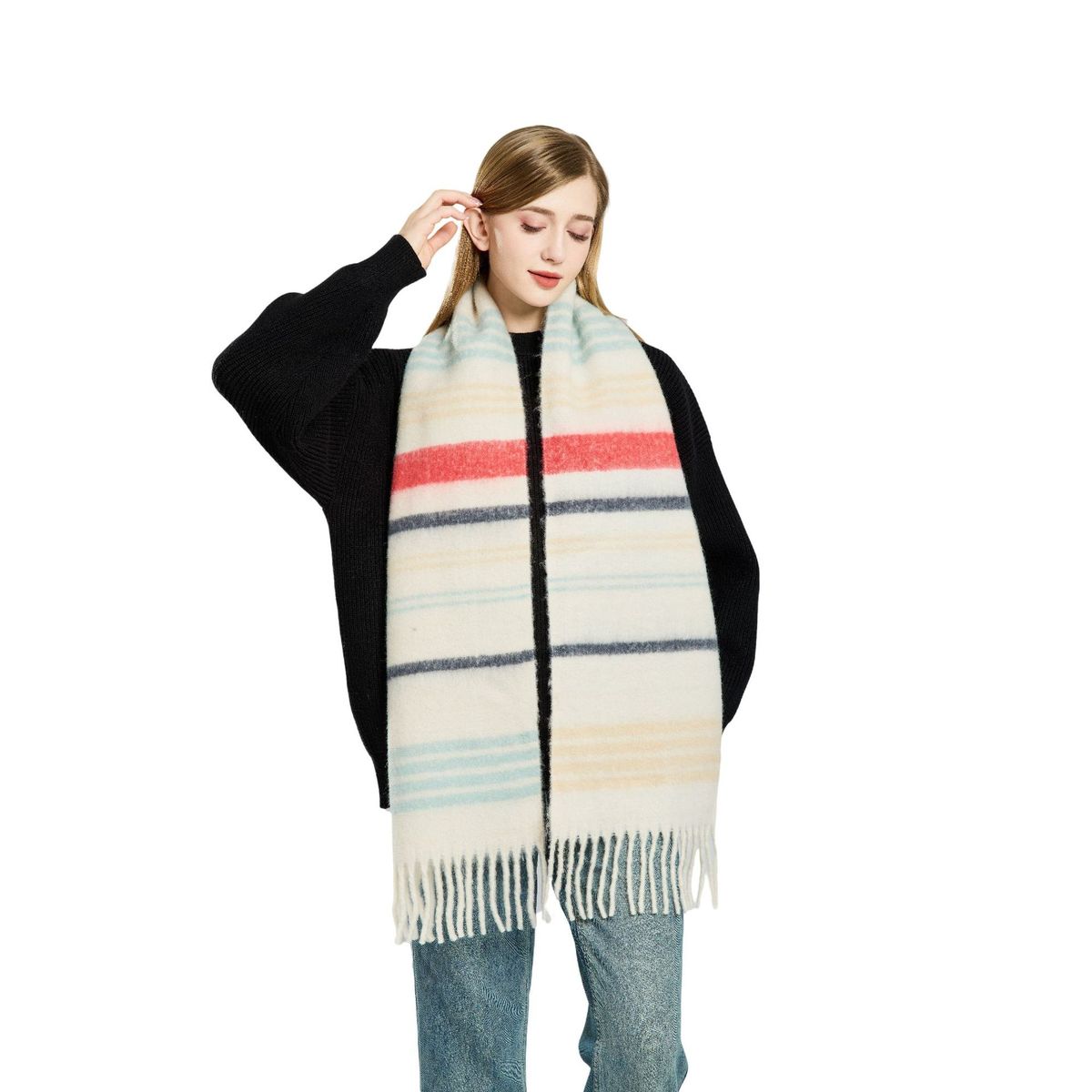 BLWOENS - Bufanda de mujer de invierno - Verde