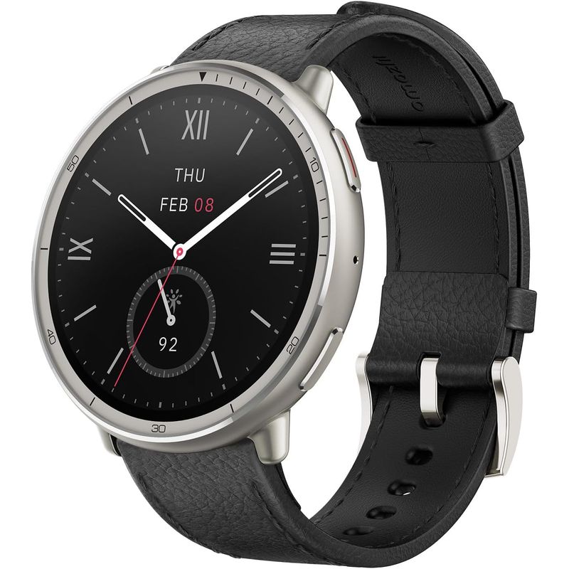 AMAZFIT - Reloj inteligente Amazfit Active 2  - Cuero Negro