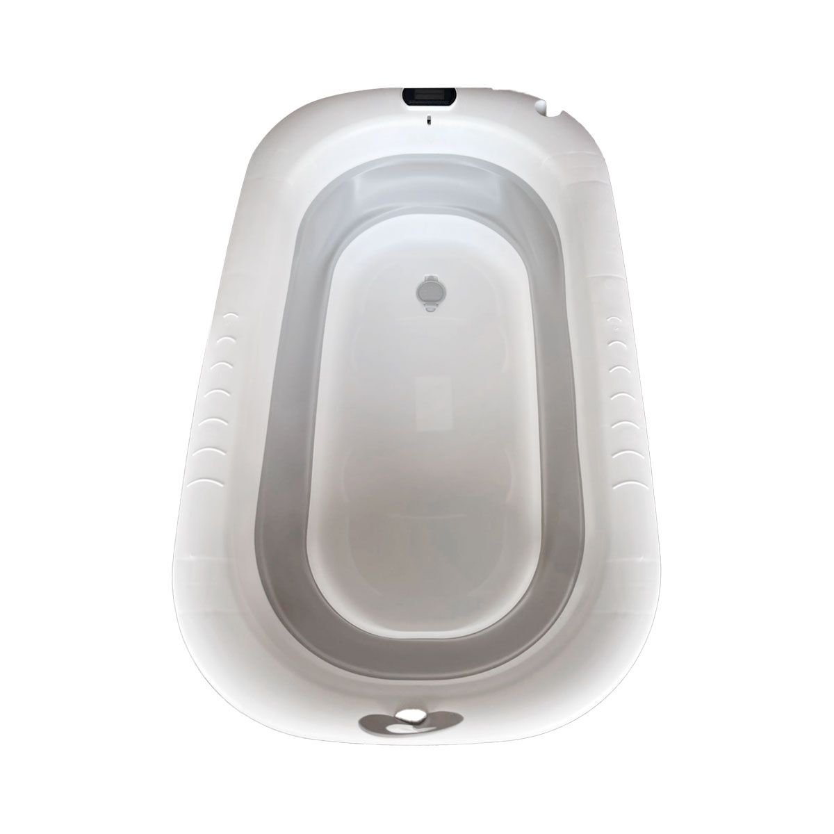 GENERICO - Tina Bañera Plegable Para Bebé Con Temperatura Gris