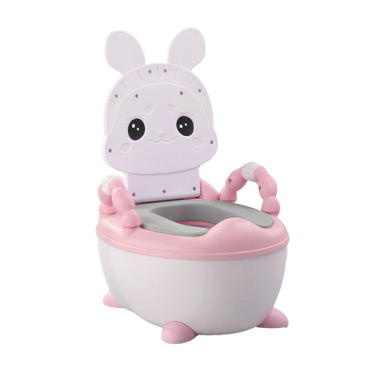 GRETAIL - Bacín Entrenamiento Inodoro Infantil Conejito Rosado