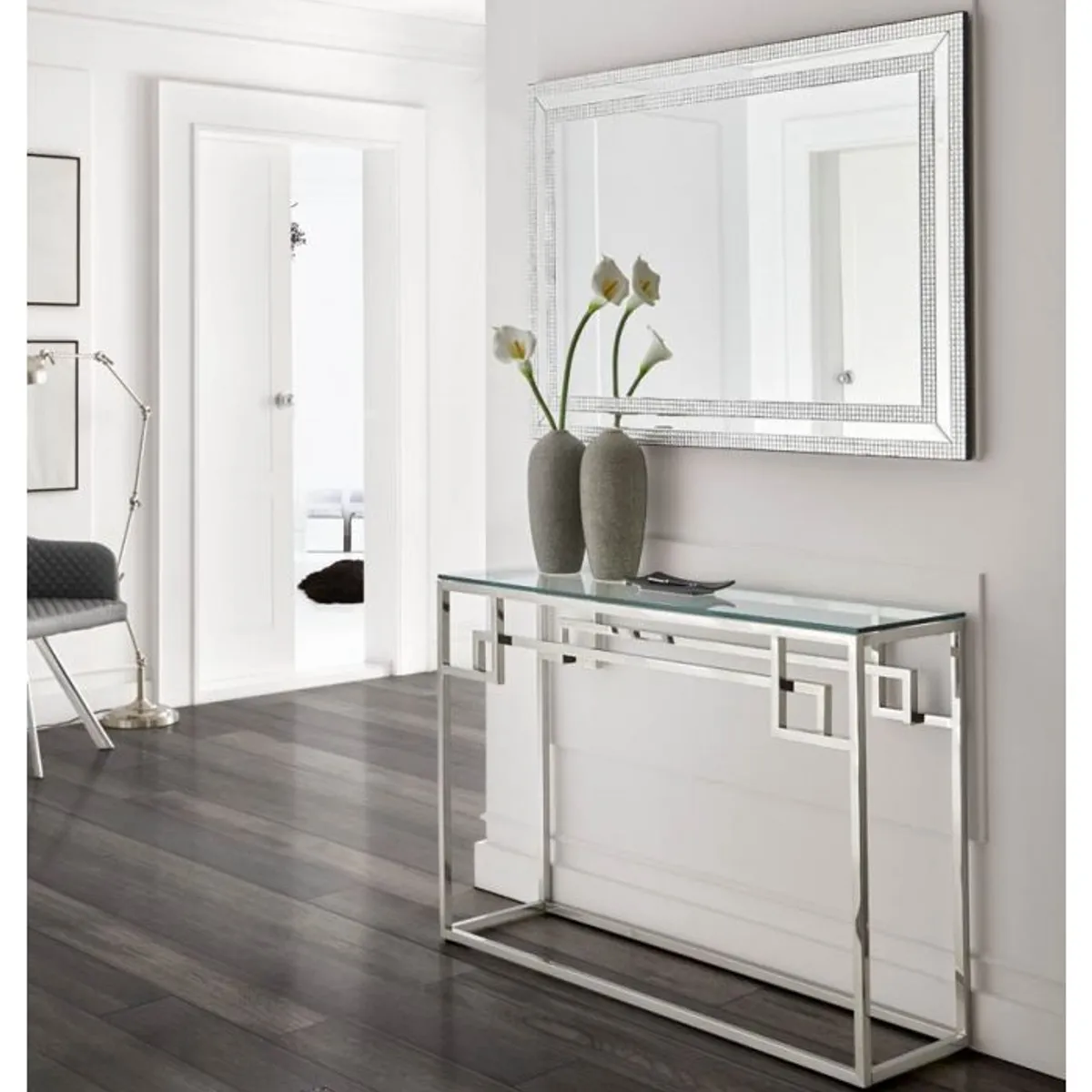 GENERICO - Consola Recibidor Bellamor Acero Inoxidable