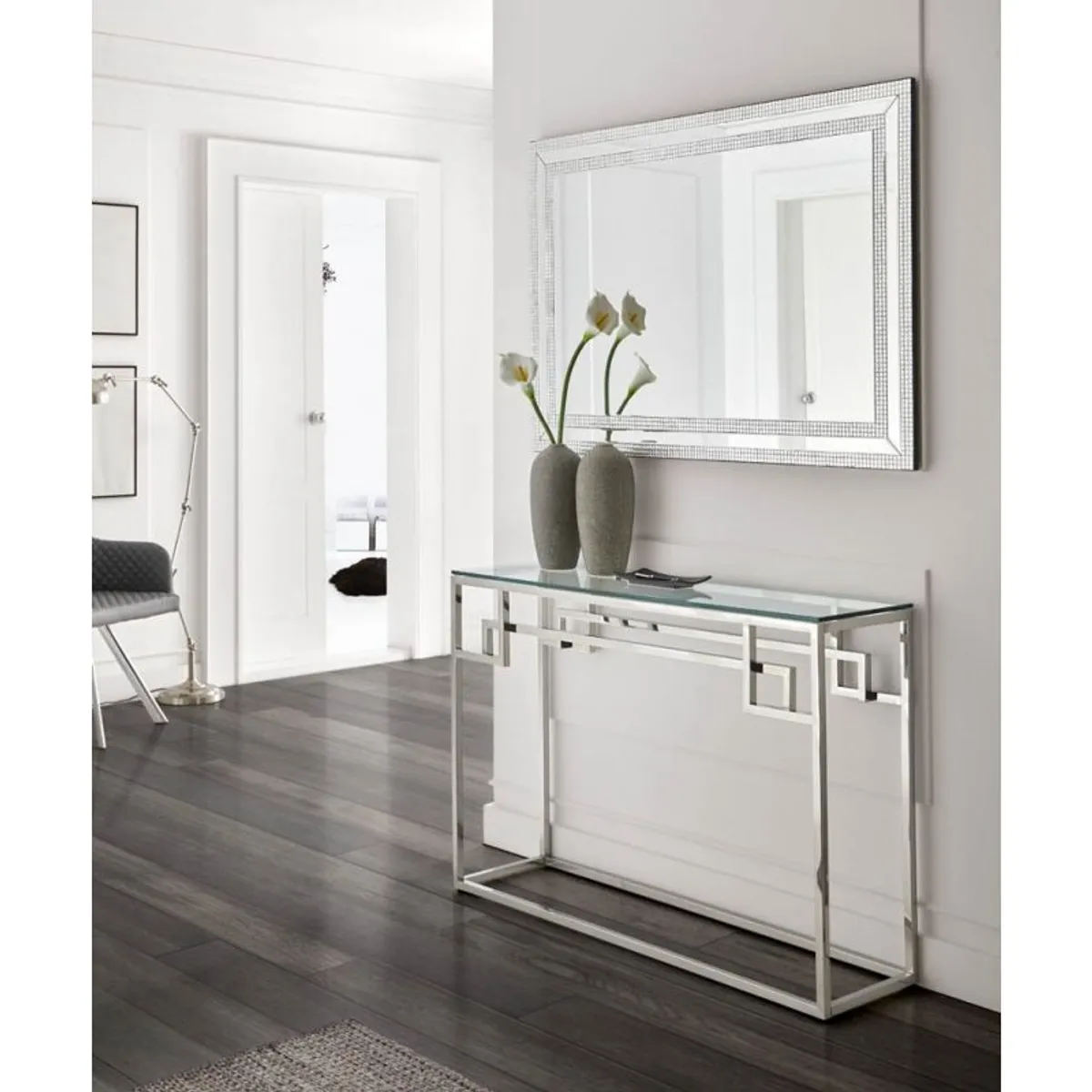 GENERICO - Consola Recibidor Bellamor Acero Inoxidable