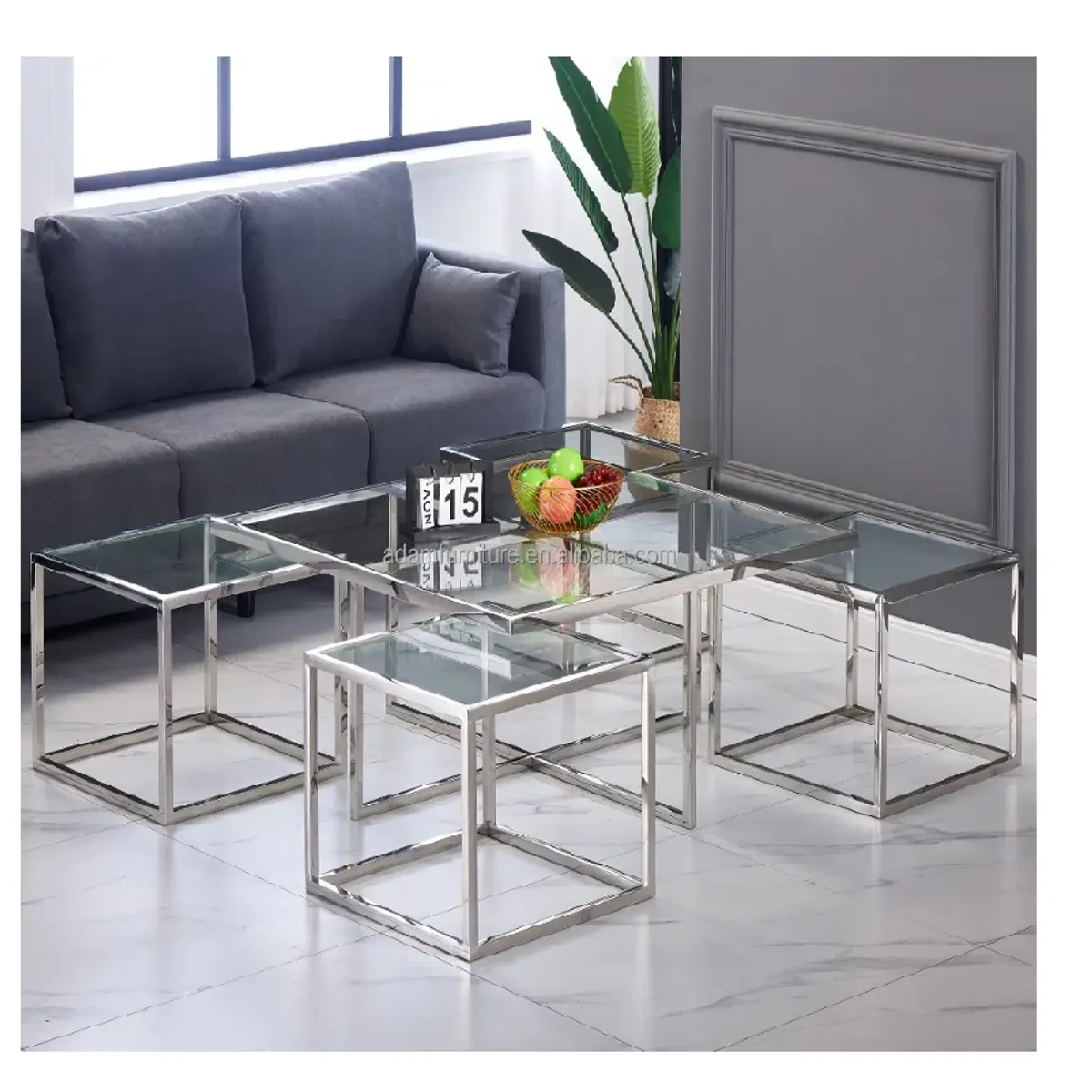 GENERICO - Mesa Centro START Acero Inoxidable