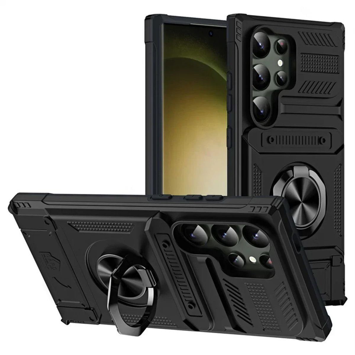 OEM - Carcasa Case Para Galaxy S25 Tarjetero Anillo Holder Magnético