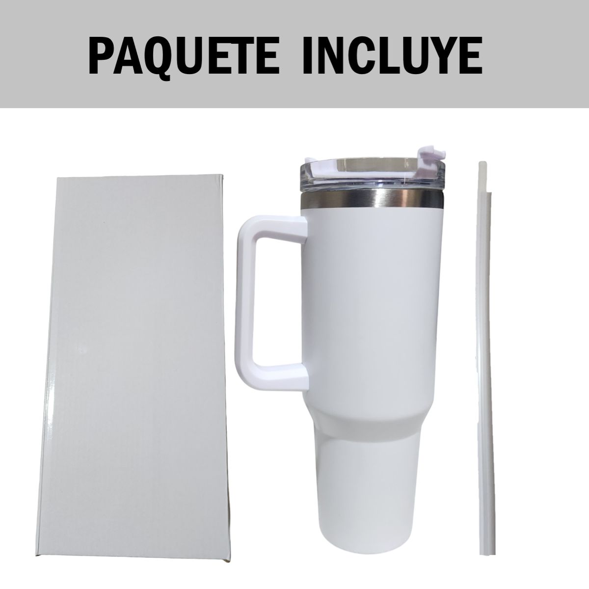 GENERICO - Vaso Tumbler Térmico de 1183ml Acero Inoxidable con Sorbete