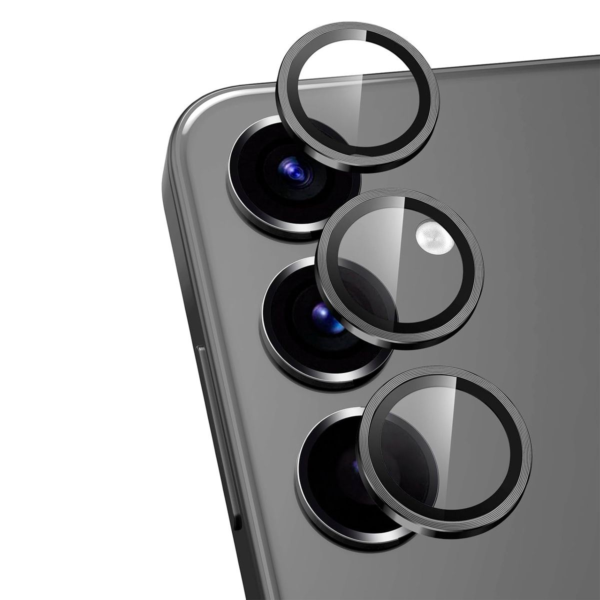 GENERICO - Protector de Lente Glass Individual Compatible con Galaxy A34 Gris