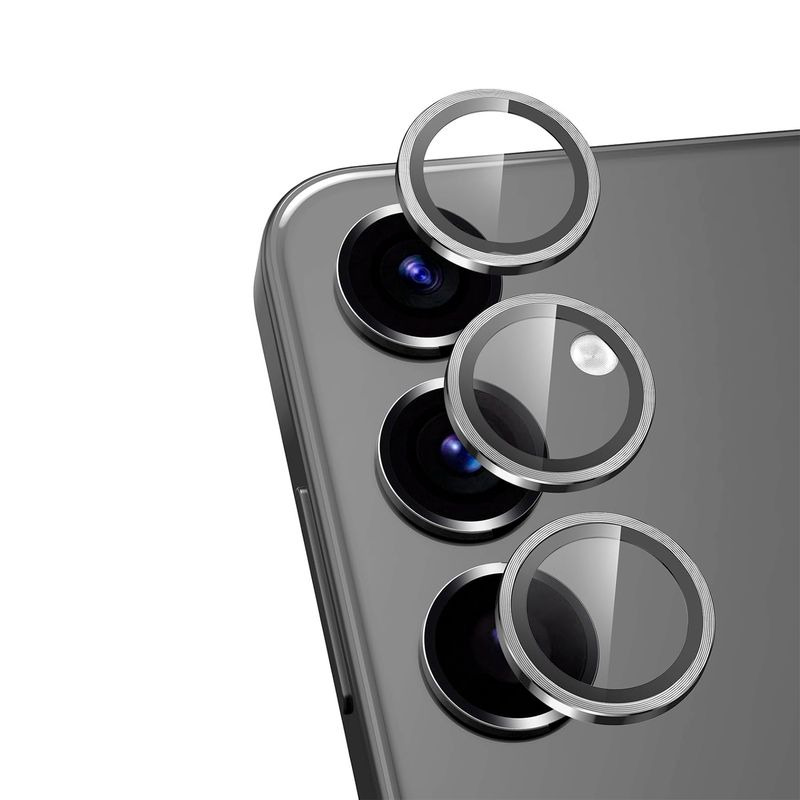 GENERICO - Protector de Lente Glass Individual Compatible con Galaxy S22 Plateado