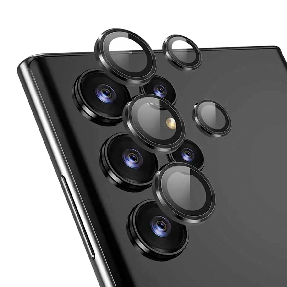 GENERICO - Protector de Lente Glass Individual Compatible con Galaxy S24 Ultra Negro