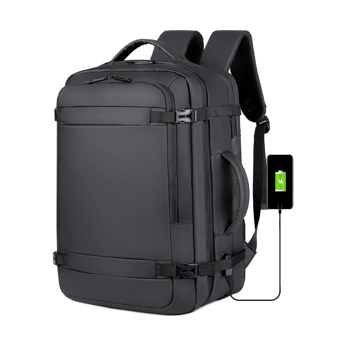 NEO DIGITAL - Mochila De Viaje Impermeable 40l Porta Laptop 17 Usb Bp52