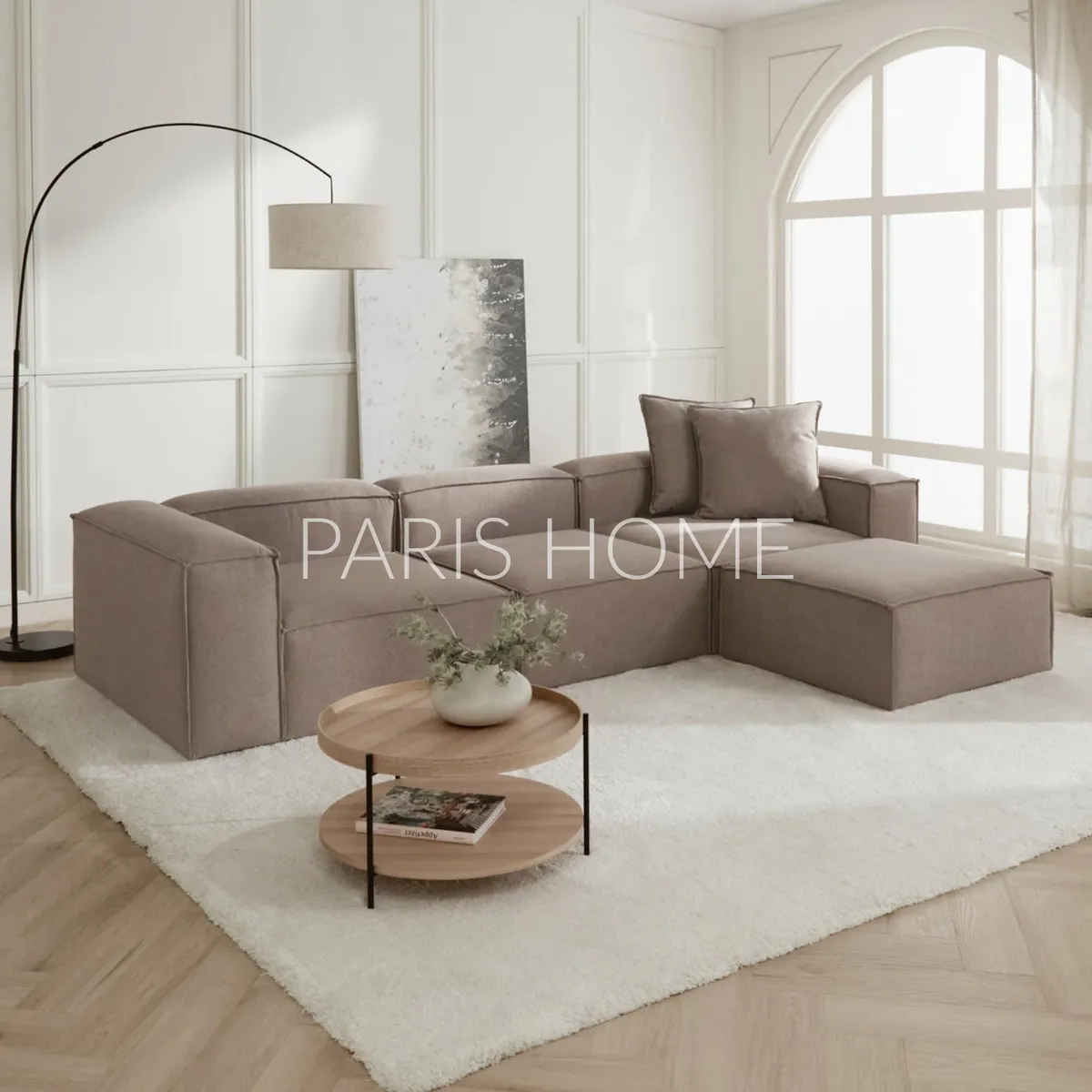 GENERICO - Banqueta Monarch Tejido - Taupe